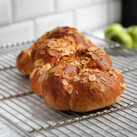 Challa bread With Toasted Almonds