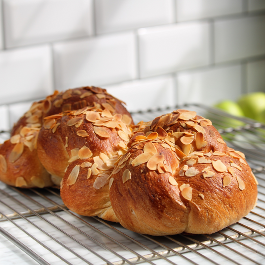 Challa bread With Toasted Almonds